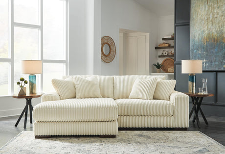 Lindyn Ivory 2-Piece Sectional with Ottoman - image 1