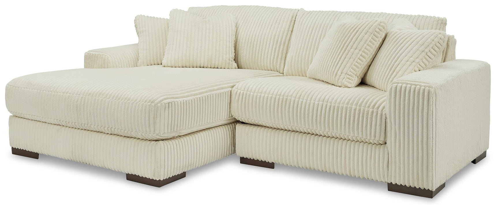Lindyn Ivory 2-Piece Sectional with Ottoman - image 3