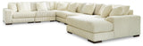 Lindyn Ivory Velvet 6-Piece Sectional with Chaise - image 2
