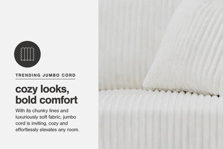 Lindyn Ivory Velvet Super Chaise - image 12