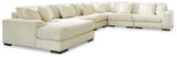 Lindyn Ivory 6-Piece Sectional with Ottoman - image 8