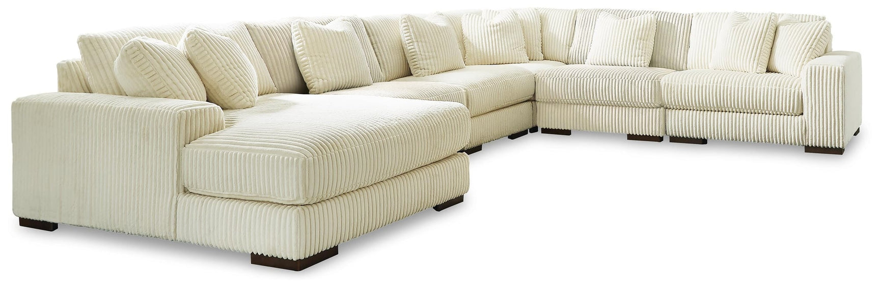 Lindyn Ivory 6-Piece Sectional with Ottoman - image 8