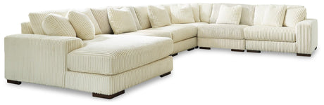 Lindyn Ivory 6-Piece Sectional with Ottoman - image 8