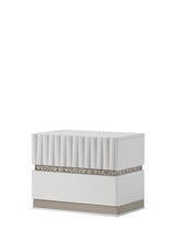 Lisbon White Contemporary Bedroom Set with Cool LED view 10