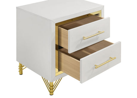 Lucia Nightstand leg detail