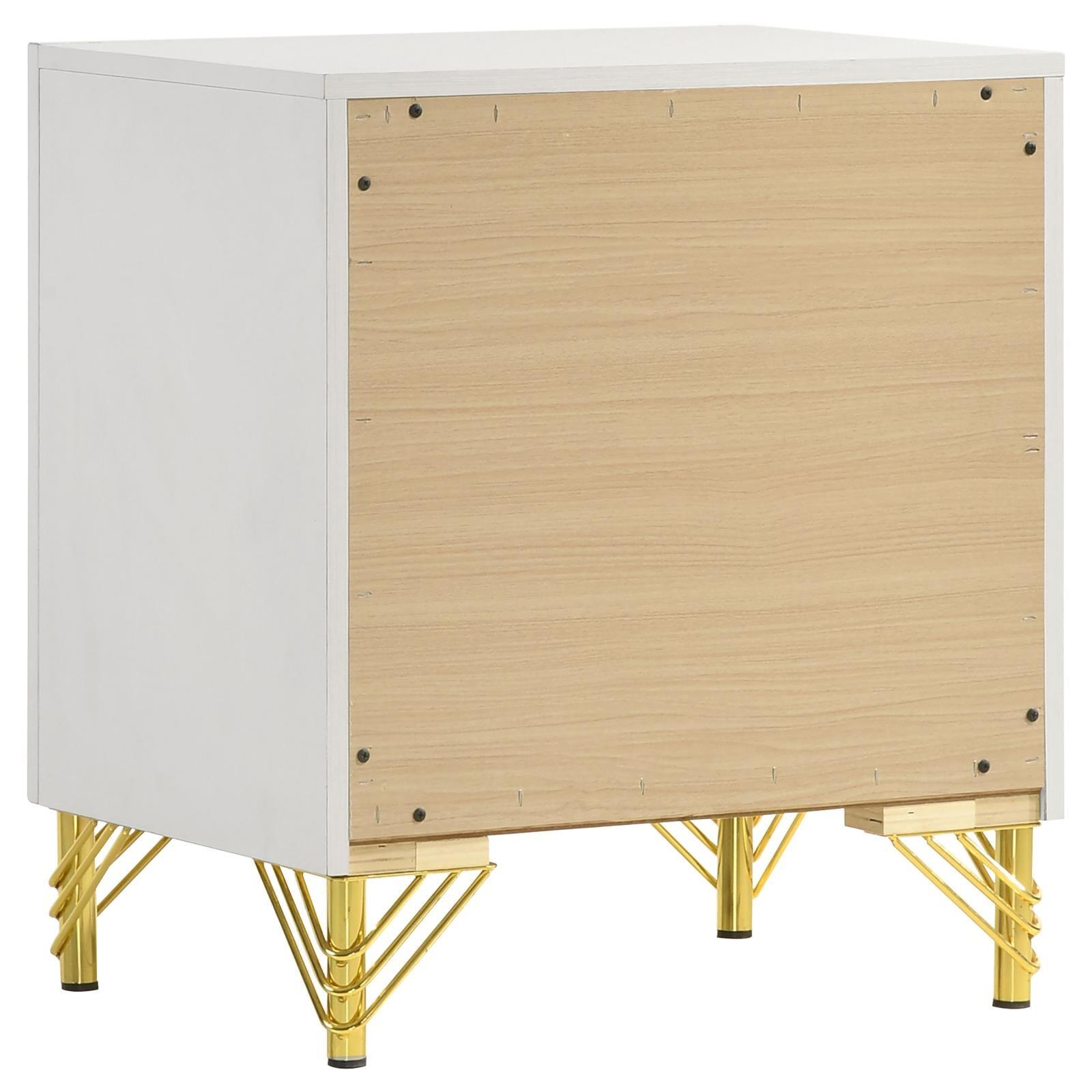 Lucia Nightstand top and drawers detail