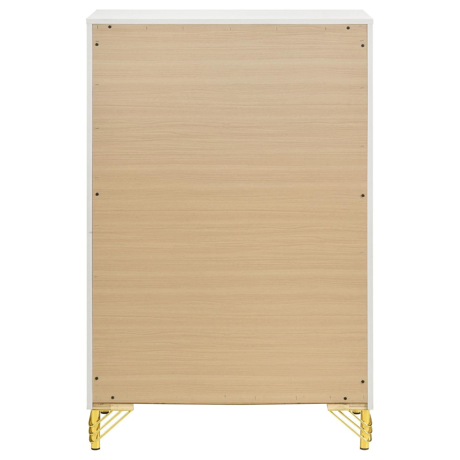 Rear angle of Lucia bedroom chest