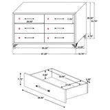 Drawer interior material of Lucia dresser