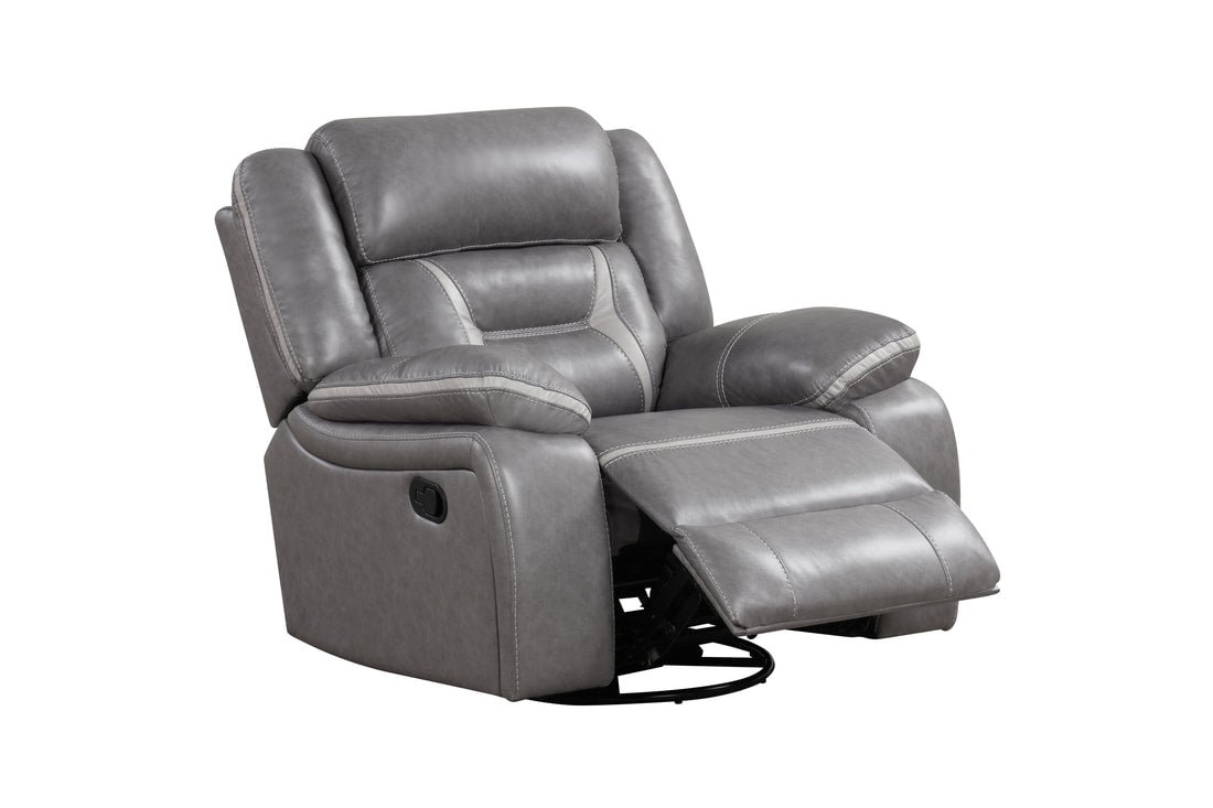 Luka10 glider swivel recliner in polyester upholstery