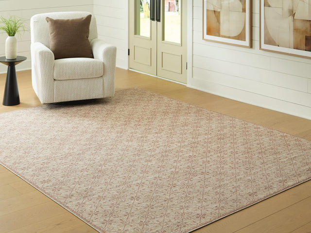 Lyamford Beige/Gray/Brown Large Rug from Decor Furniture