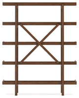 Lyncott 70 inch bookcase full front view