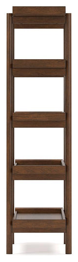 Lyncott 70 inch bookcase showcasing open shelving