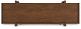 Lyncott 70 inch bookcase back view