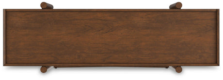 Lyncott 70 inch bookcase back view