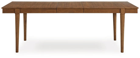 Lyncott Brown Dining Extension Table view 5