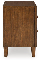 Lyncott Nightstand detail of tapered round legs