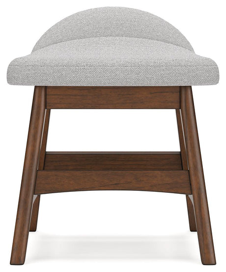 Natural medium brown hardwood frame detail