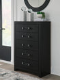 Maeling Black Chest of Drawers view 2