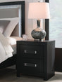 Maeling Black Nightstand view 2