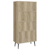Bookcase vertical dividers separating shelves