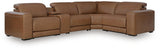 Magic Man Caramel 5-Piece Power Reclining Sectional with Console - image 1