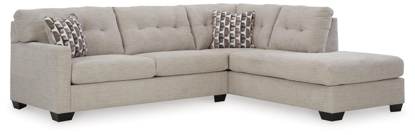 Mahoney Pebble 2-Piece Sectional with Ottoman - image 3