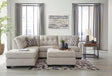 Mahoney Pebble 2-Piece Sectional with Ottoman - image 1
