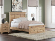 Makidern Tan Full Panel Storage Bed from Decor Furniture
