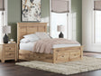 Makidern Tan Full Panel Storage Bed from Decor Furniture