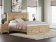 Makidern Tan King Panel Storage Bed from Decor Furniture
