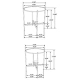 Artistic decor styled on Malka nesting tables set