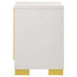 Marceline nightstand top surface with decor