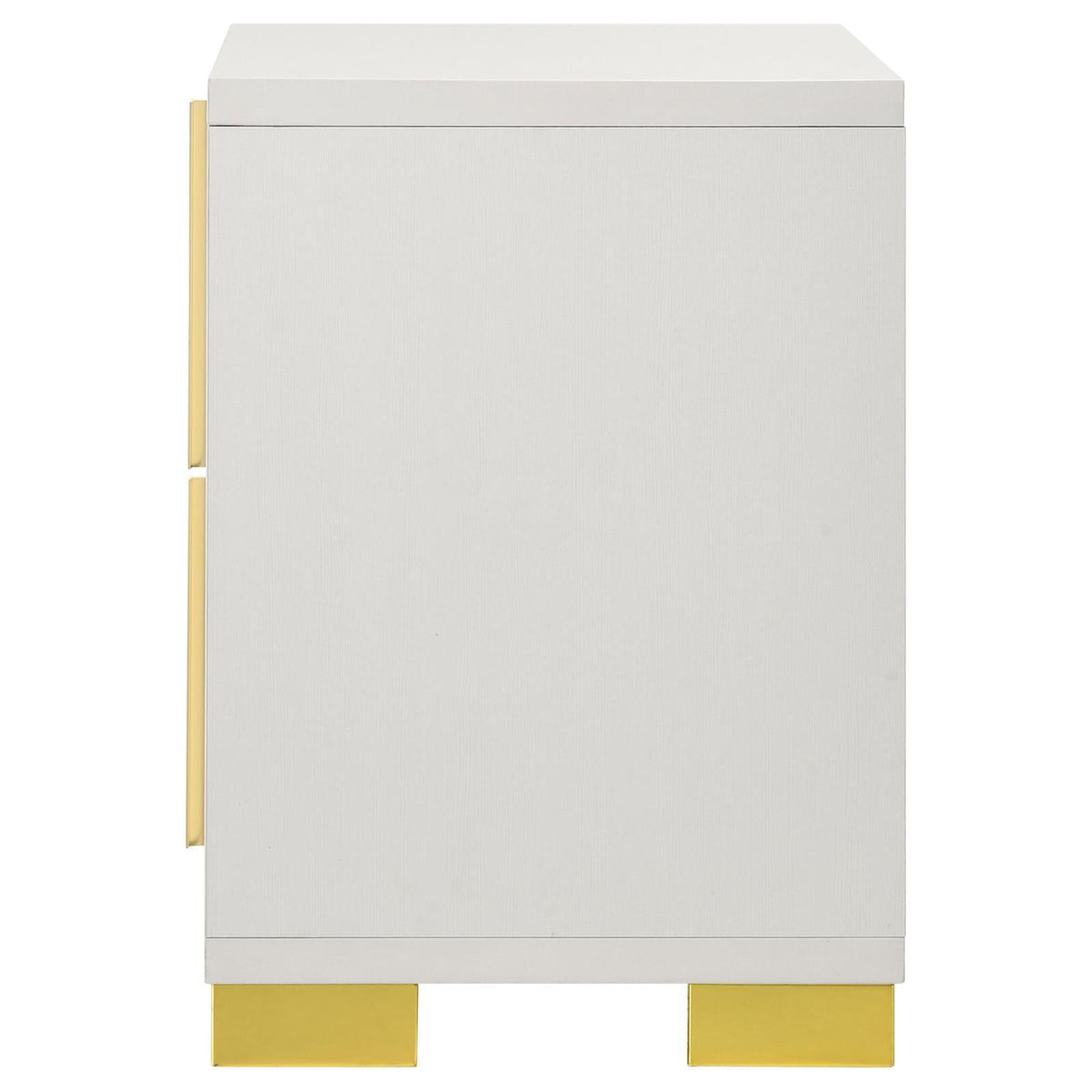 Marceline nightstand top surface with decor