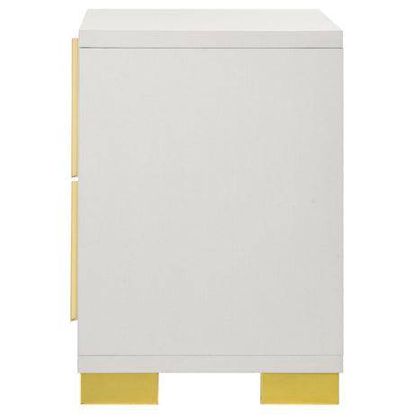 Marceline nightstand top surface with decor