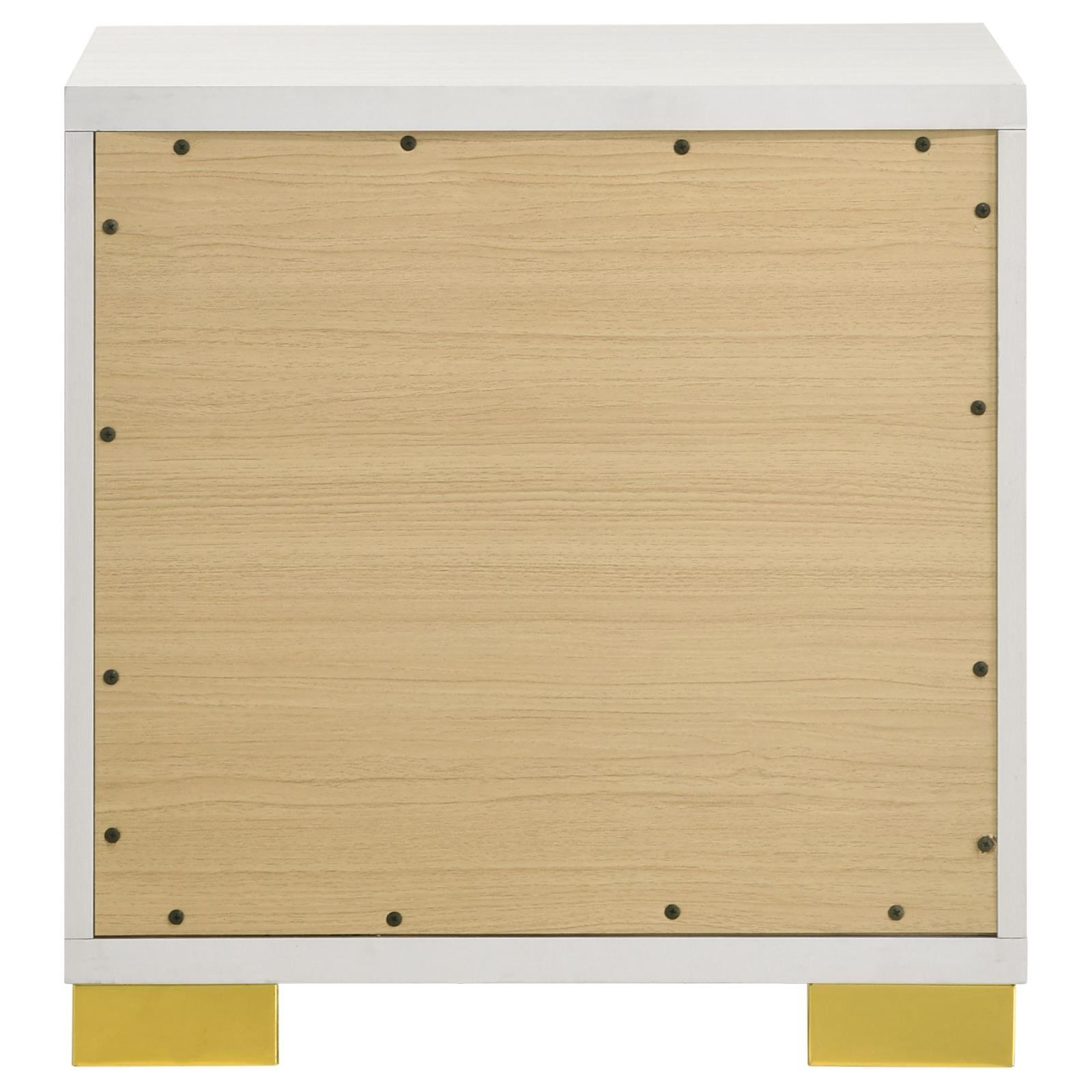 Marceline nightstand drawer dovetail joinery close-up