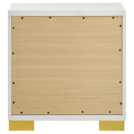 Marceline nightstand drawer dovetail joinery close-up