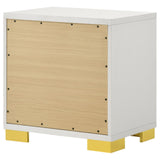 White Marceline nightstand in bedroom setting