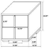 Top down view of Marceline bed with mattress placement