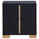 Black dresser with framed mirror top in Marceline youth bedroom set