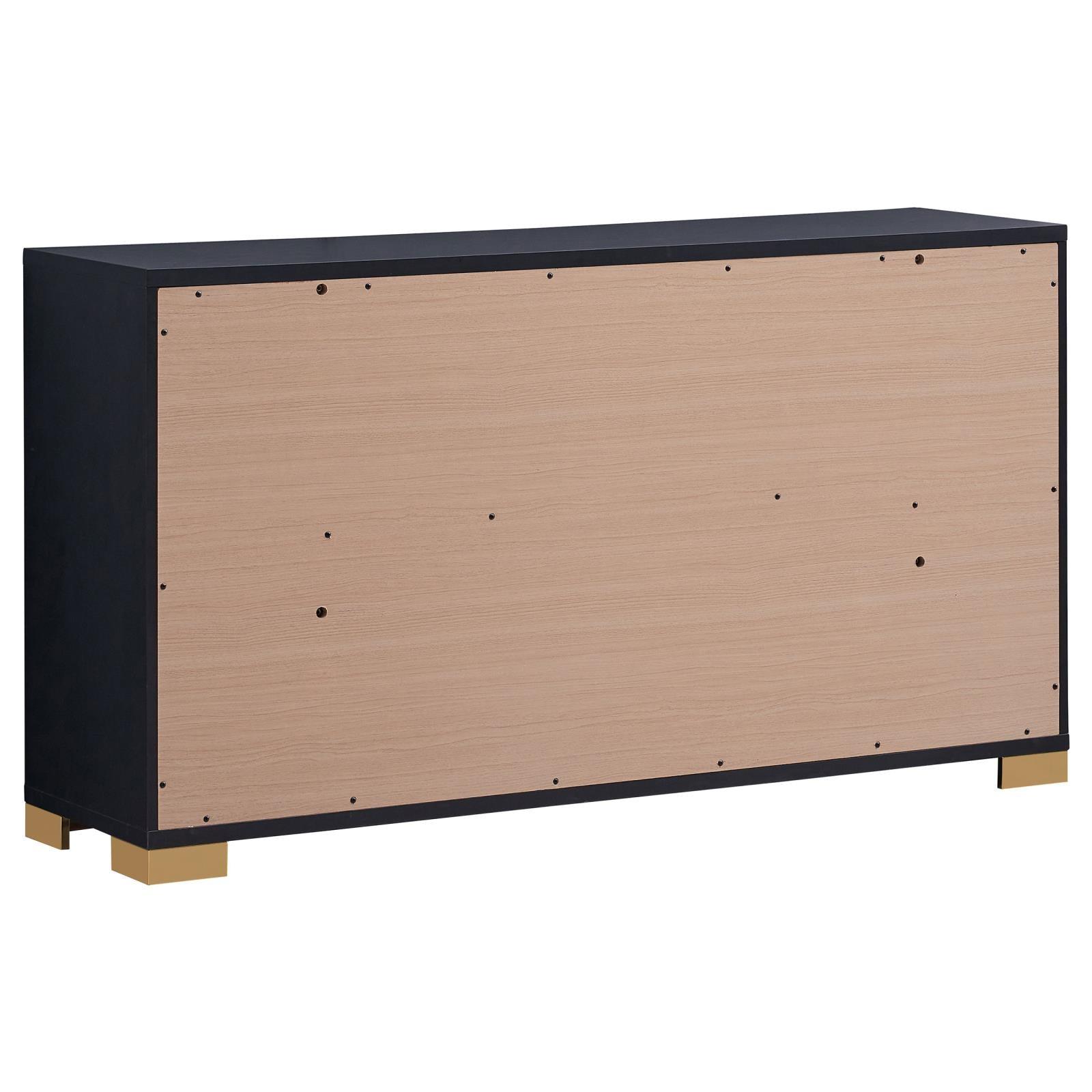 Detail of dresser corner and finish