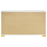 Drawer construction detail with English dovetail joints