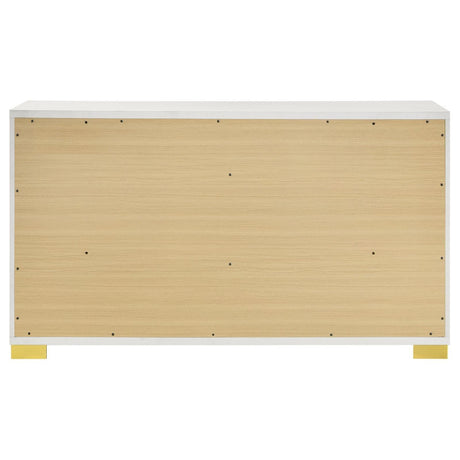 Drawer construction detail with English dovetail joints