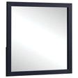 Marceline black dresser mirror angled front view