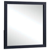 Marceline black dresser mirror angled front view