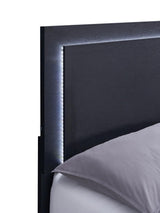 Top view of Marceline Eastern King Bed black frame