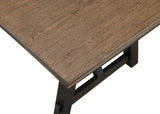 Bench side profile in wheat finish with charcoal seat