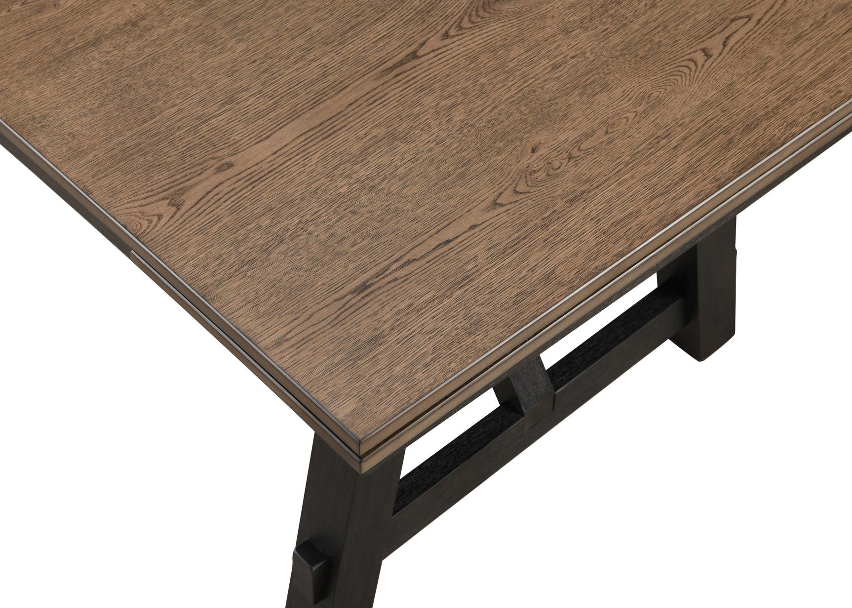 Bench side profile in wheat finish with charcoal seat