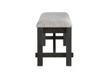 Front view of Maribelle dining table with leaf extended