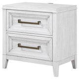 Top drawer open displaying black felt lining