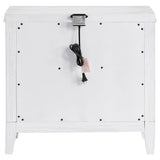 Full view of Marielle nightstand in bedroom setting